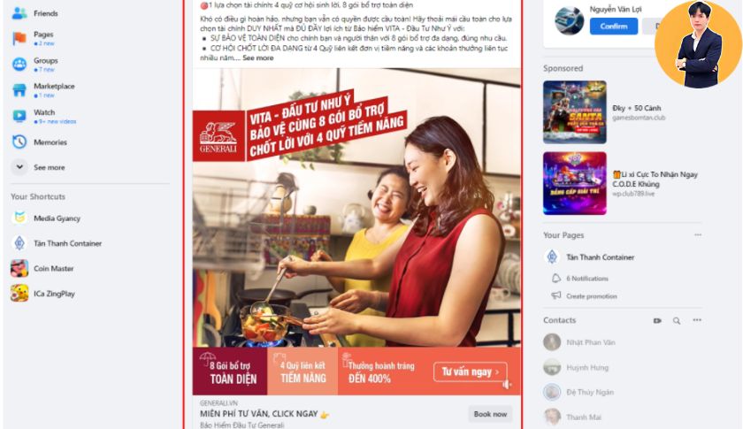 Mẫu quảng cáo Facebook đánh đúng Insight mang lại hiệu quả gì?
